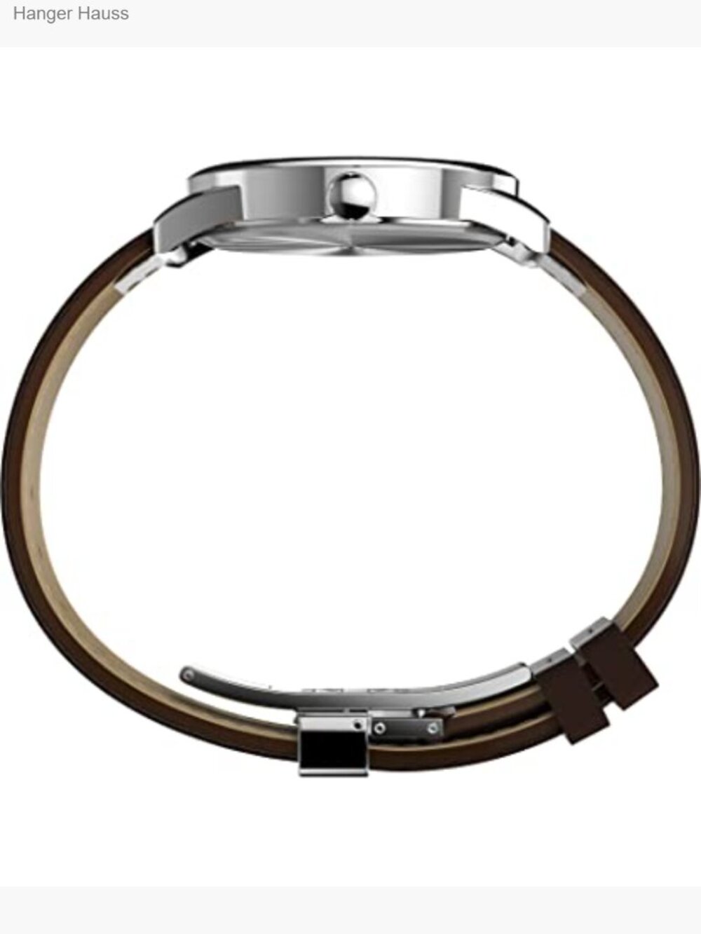 38mm Easy Reader Watch Leather Strap Quartz Indiglo Water Resistant - Picture 2 of 7